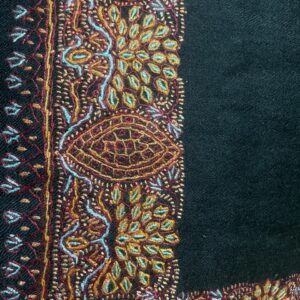 Bottle Green Semi Pashmina Shawl
