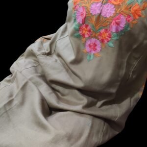 Ari Work Ladies Woollen Pheran in Light Brown Colour
