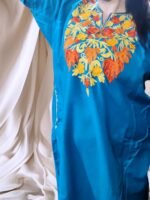 Ari Work Ladies Woollen Pheran in Sky Blue Colour