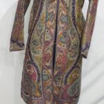 Kashmiri Pure Wollen Kani  Pipping Coat with allover embroidery