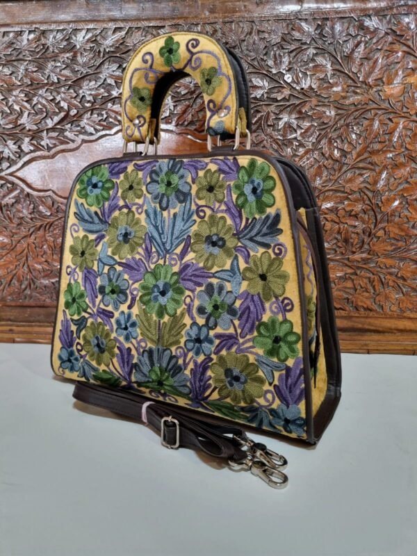 Handmade Kashmiri Embroidery Pure Leather Pouch - Bags - Handbag - Clutch -  Purse - UDesigns - YouTube