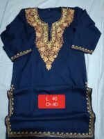 Square-Cut Kaftan Royal Blue