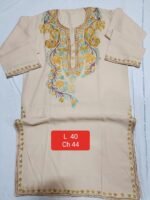 Square-Cut Kaftan Cream Colour