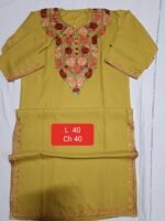 Square-Cut Kaftan Light Mustard