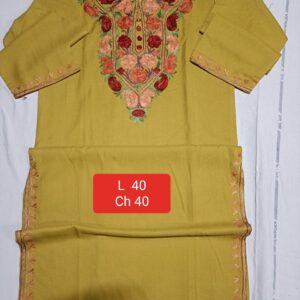 Square-Cut Kaftan Light Mustard