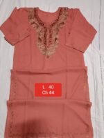 Square-Cut Kaftan Terracotta Red