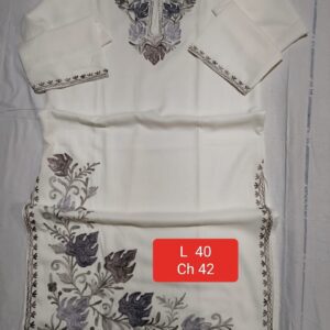 Square-Cut Kaftan Cream White
