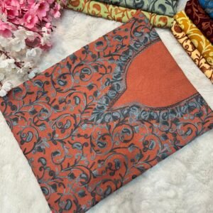 2 Piece Kashmiri Ariwork Crush Cotton Suit #12