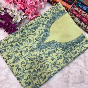 2 Piece Kashmiri Ariwork Crush Cotton Suit #19