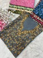 2 Piece Kashmiri Ariwork Crush Cotton Suit #28