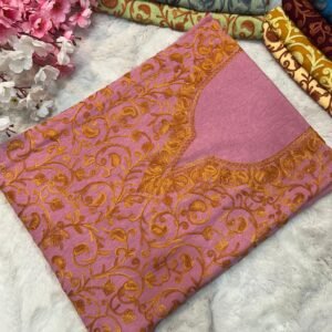 2 Piece Kashmiri Ariwork Crush Cotton Suit #17