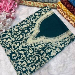 2 Piece Kashmiri Ariwork Crush Cotton Suit #31