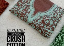 2 Piece Kashmiri Ariwork Crush Cotton Suits