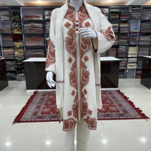 Premium Quality 80 Count Wool with Hand Sozni Work