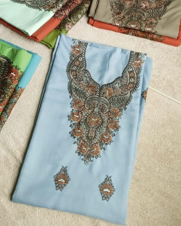 Brown Banarasi Style Pashmina Kani Suit with Heavy Designer Stole –  Inayakhan Shop