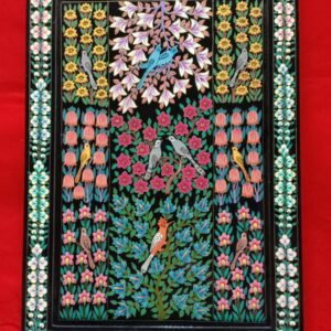 Kashmiri Paper Mache Motifs Artwork Tray