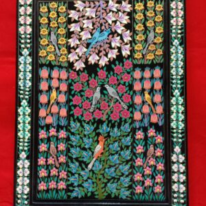 Kashmiri Paper Mache Motifs Artwork Tray