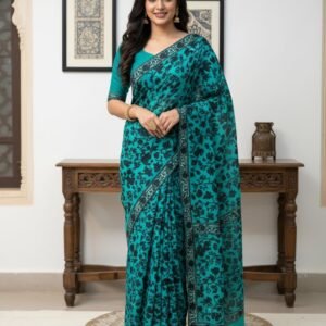 Hand Embroidered Kashmiri Sarees #5
