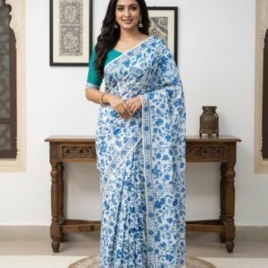 Hand Embroidered Kashmiri Sarees #8