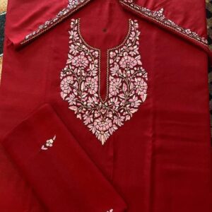 Premium Quality Pure Wool 3-Piece Suit Set with Hand Sozni Work