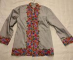 Kashmiri Short Jacket with Floral Work in Fawn