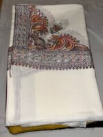 Semi Pashmina Shawl Basic Color with Doordar Embroidery Work