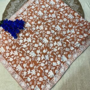 Hand Embroidered Kashmiri Sarees #7