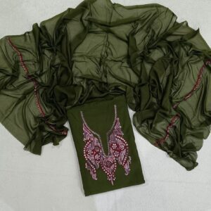 Premium Collection of Handcrafted 3-PC Paper Machie Sozniwork Suits #4