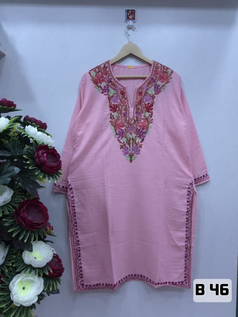 Elegant Ruby Cotton Long Kurtis #9