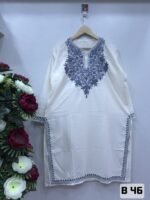Elegant Ruby Cotton Long Kurtis #10