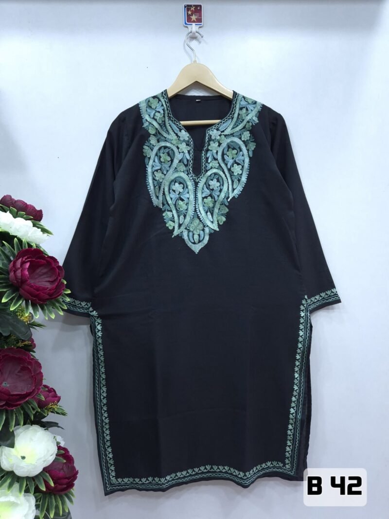 Elegant Ruby Cotton Long Kurtis #6