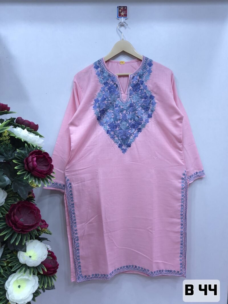 Elegant Ruby Cotton Long Kurtis #4