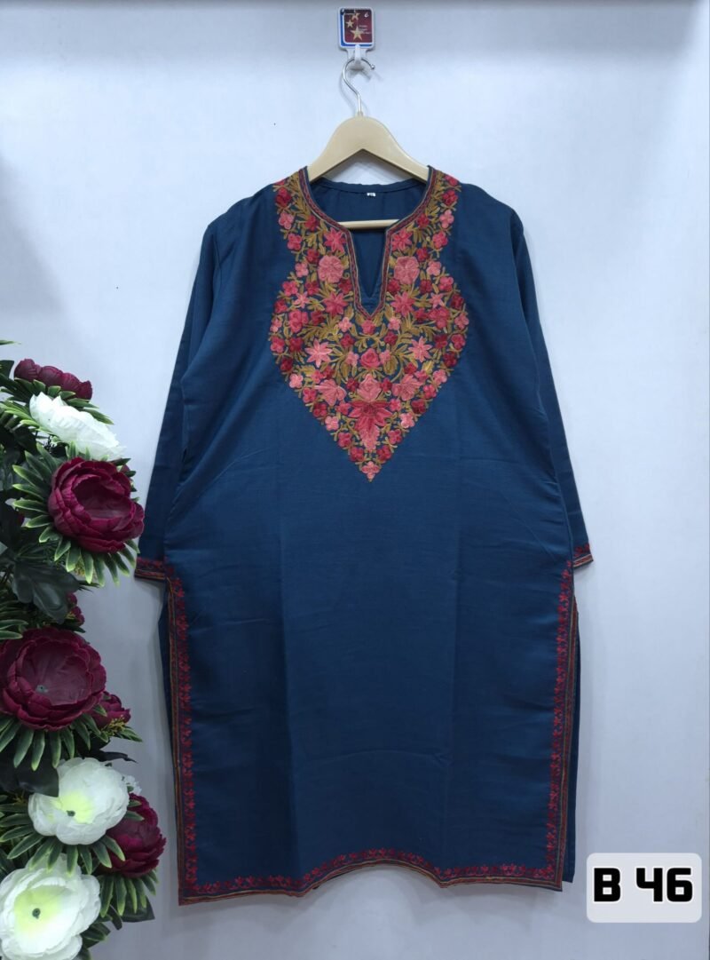 Elegant Ruby Cotton Long Kurtis #7