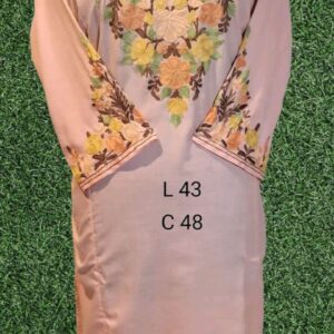 Elegant Kurti Type Pherans with Multi-Color Hand Aari Work #2
