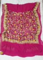 Kashmiri Designer Ari Embroidery Georgette Sarees with Blouse Piece #2