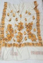 Kashmiri Designer Ari Embroidery Georgette Sarees with Blouse Piece #5
