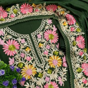 Elegant 3-Piece Kashmiri Ari Work Suit #5