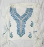 3-Piece Ruby Cotton Suit with Kashmiri Hand Ari Work #10