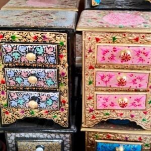 Kashmir Papier Mache Table Décor Drawer Box