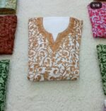 2 Piece Kashmiri Ariwork Crush Cotton Suits #6