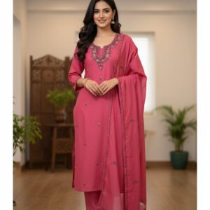 Premium Hand Sozni Suits on Acro Wool Fabric