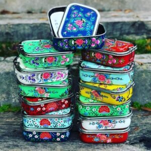 Hand-Painted Single Tier Steel Tiffin Carrier