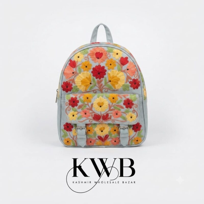 Ariwork-premium-bag(13) Premium Kashmiri Aari Embroidered Fashion Backpack