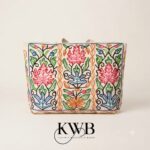 Premium Kashmiri Aari Embroidered Canvas Tote Bag