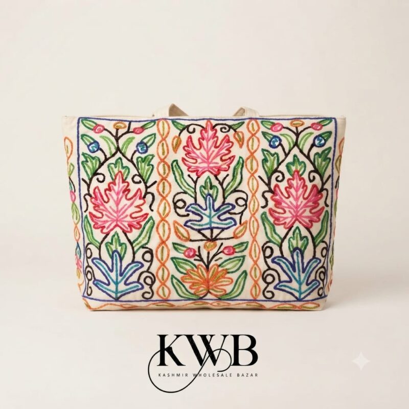 Ariwork-premium-bag(17) Premium Kashmiri Aari Embroidered Canvas Tote Bag