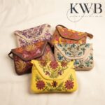 Kashmiri Aari Embroidery Designer Handmade Handbags (5 Pcs)