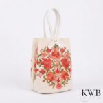 Premium Kashmiri Aari Embroidered Tall Bucket Handbag