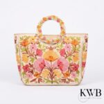 Premium Kashmiri Aari Embroidered Ring Handle Tote