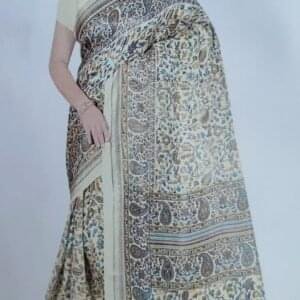 Multi Coloured Kani Print Pashmina Sarees