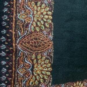 Bottle Green Semi Pashmina Shawl